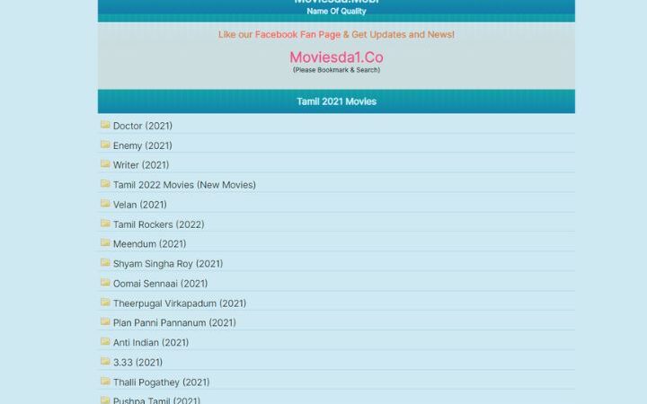 Moviesda (2022) – Watch And Download Popular Tamil Movies Online